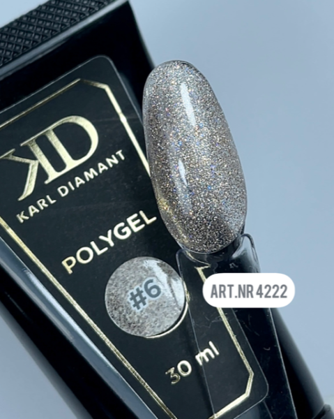 Set Polygel Glamour Karl Diamant 6* 30 ml